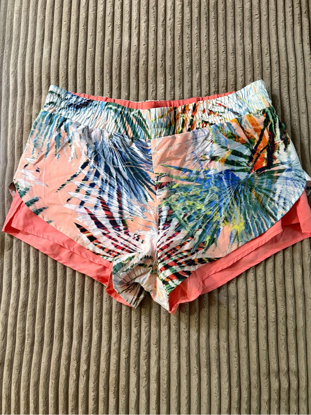 Fabletics Women’s Coral Tropical Print Athletic Shorts